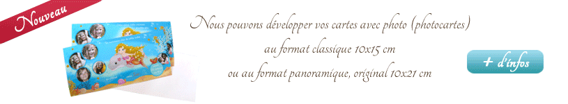 nous imprimons pour vous vos cartes avec photo