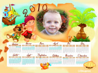 calendrier th�me du b�b� pirate