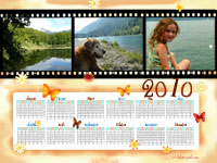 Calendrier personnalis� - Pellicule photo - Exemple