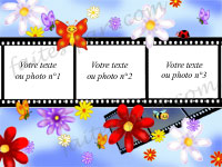 Poster cadeau - La pellicule photo fleurie - Exemple