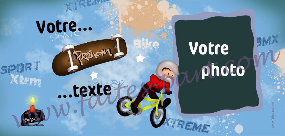 exemple de carte invitation sportive