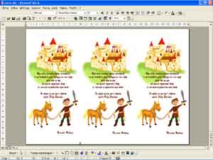 la carte pr�te � imprimer Chevalier