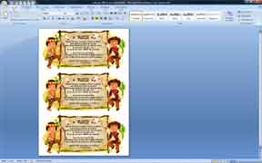 la carte du cow-boy et de l'indien pr�te � imprimer