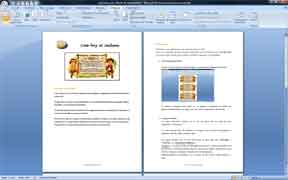 explications pour r�aliser la carte Le cow-boy et l'indien