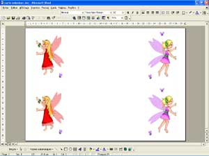 la carte Les f�es ont une surprise pr�te � imprimer