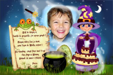 Carte d'invitation personnalise pour anniversaire - Magicien