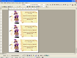 la carte  Magicien pr�te � imprimer