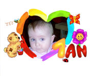 photocarte d'invitation anniversaire dessine moi un coeur