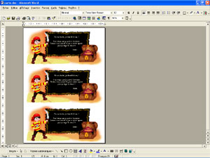 la carte pr�te � imprimer Pirate
