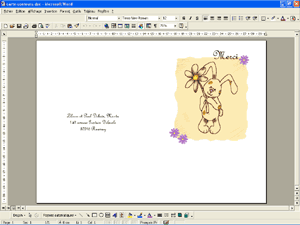 la carte pr�te � imprimer