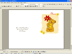la carte pr�te � imprimer