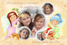 carte de voeux personnalis�e - Petits anges
