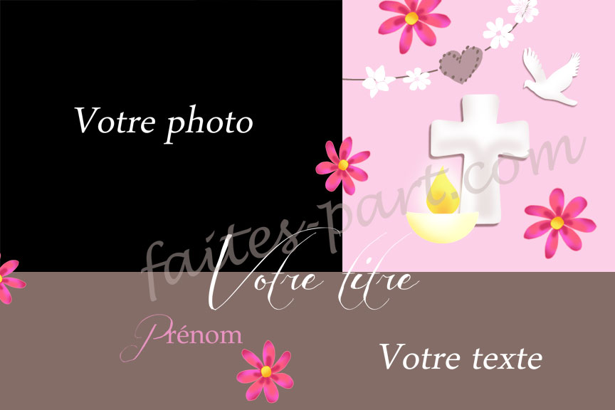 modele carte invitation a une confirmation a imprimer gratuitement