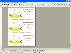 le faire-part Dans les fleurs pr�t � imprimer