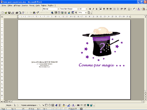 le faire-part Magic Baby pr�t � imprimer