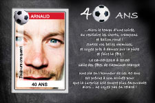 carte invitation anniversaire adulte foot