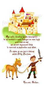 DIY gratuit : invitations anniversaire chevalier pour enfants