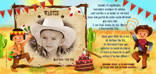 Invitation personnalise anniversaire - Farwest