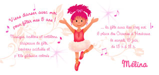 carte anniversaire danse