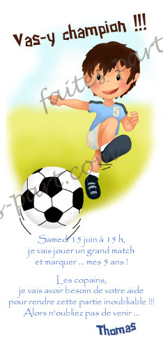 Carte Anniversaire A Imprimer Soi Meme Le Footballeur