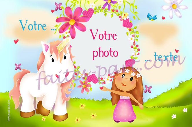 Carte Personnalisable Anniversaire Theme Licorne Au Pays