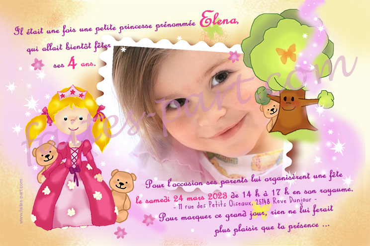 Carte d'invitation d'anniversaire 11 ans