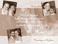 Carte 10x15 personnalise pour Carte de remerciement mariage avec plusieurs photos pas cher