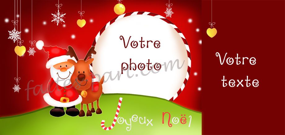 Carte de voeux et carte de Noël