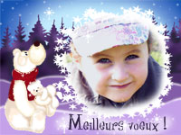 carte de voeux personnalise - Ours polaire