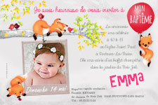 Invitation Baptme Renard