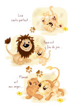 faire-part naissance lionceau